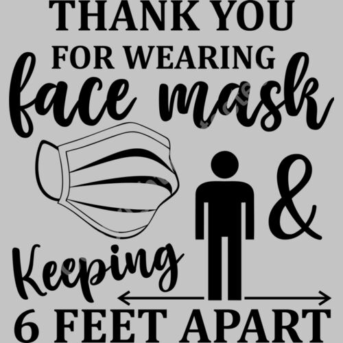 thank you for wearing mask and keeping 6 feet apart Thumbnail