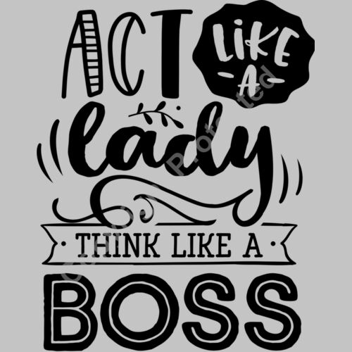 Act like a lady think Thumbnail