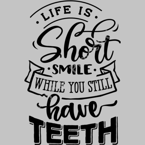 Life is short smile while Thumbnail