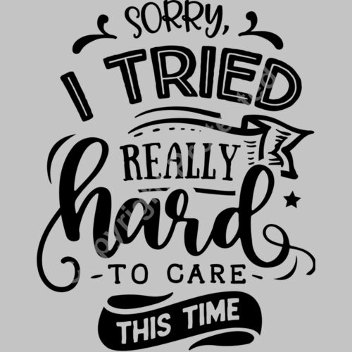 Sorry I tried really hard Thumbnail