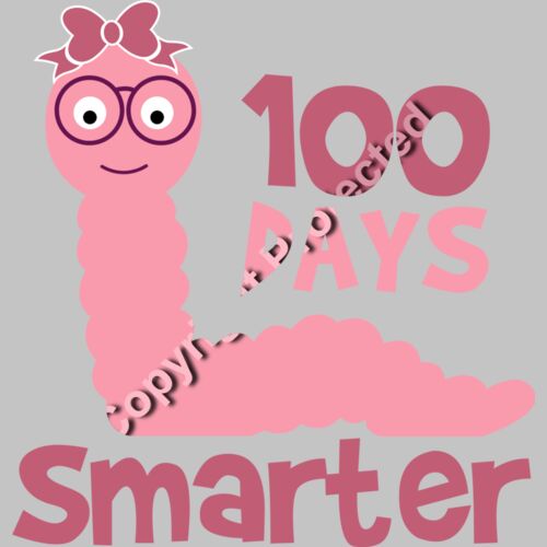 100 Days Smarter Svg Girl Thumbnail