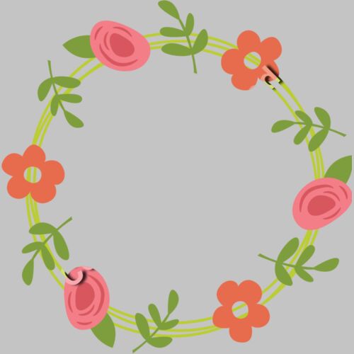 Circle flowers monogram Thumbnail