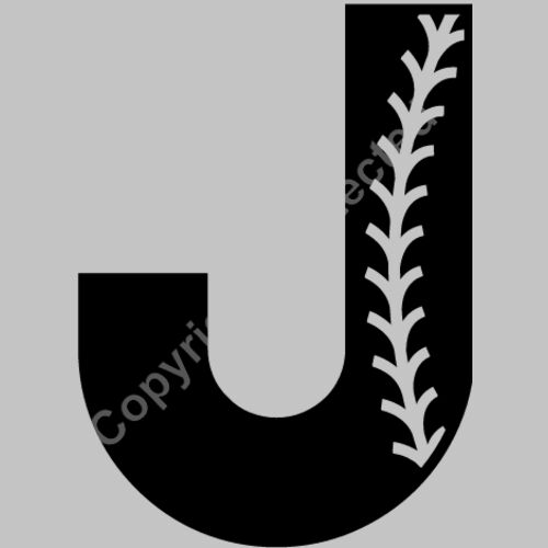 Baseball Alphabet J right Thumbnail