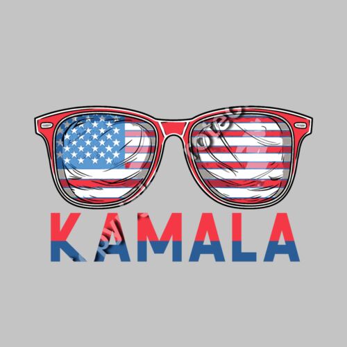 Kamala Harris 2024 american flag sunglasses patriotic design Thumbnail