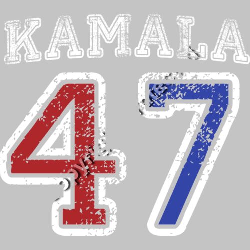 kamala harris 2024 campaign 47 red blue text design Thumbnail