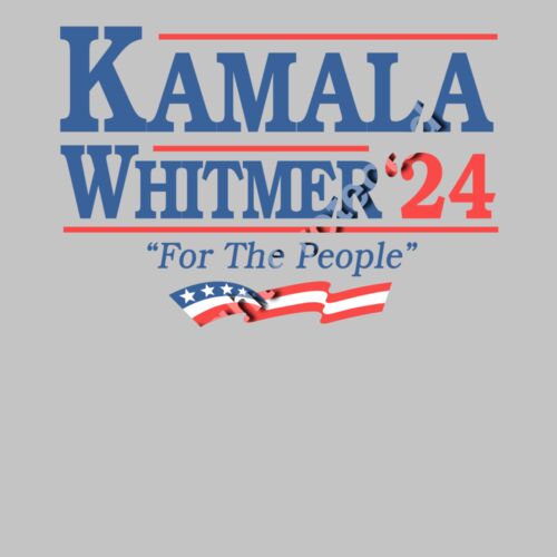 Kamala Harris 2024 campaign graphic with slogan For The People  featuring red  white  and blue c Thumbnail