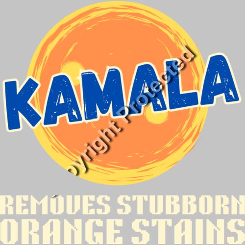 Kamala Harris 2024 campaign humorous orange stain remover graphic Thumbnail