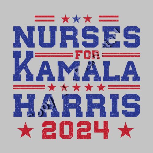 nurses supporting kamala harris 2024 election patriotic design Thumbnail