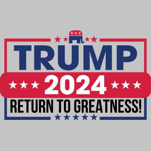 trump 2024 return to greatness campaign image with elephant symbol Thumbnail