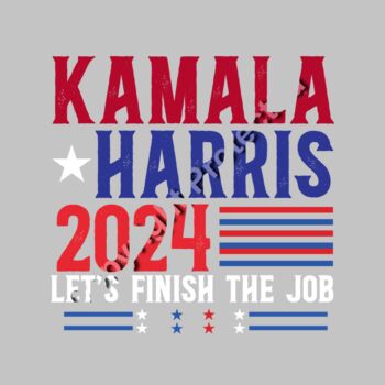 kamala harris 2024 finish the job election theme graphic Thumbnail