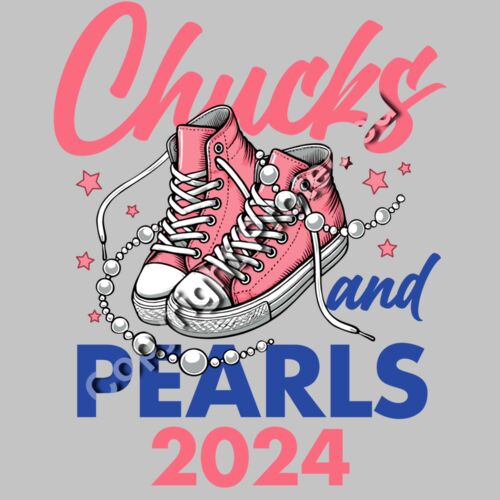 pink sneakers pearls Kamala Harris 2024 campaign style graphic Thumbnail