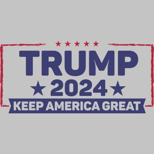 trump 2024 keep america great campaign graphic red blue stars Thumbnail