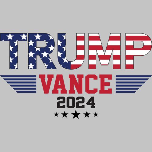 trump vance 2024 american flag patriotic campaign emblem Thumbnail