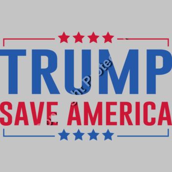 trump save america 2024 election patriotic theme red blue stars Thumbnail