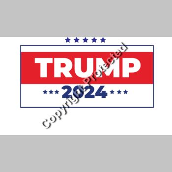 trump 2024 election campaign emblem red blue white stars Thumbnail
