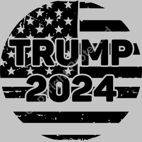 trump 2024 election campaign icon black background Thumbnail