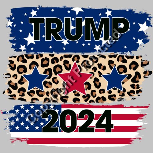 trump 2024 election leopard stars american flag design Thumbnail