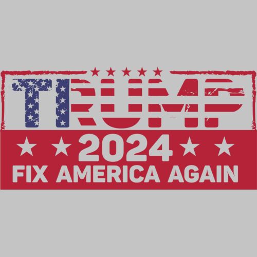 trump 2024 fix america again american flag theme political campaign Thumbnail