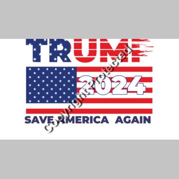 trump 2024 save america again american flag theme red white blue Thumbnail