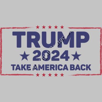 trump 2024 take america back campaign sign red white blue stars Thumbnail